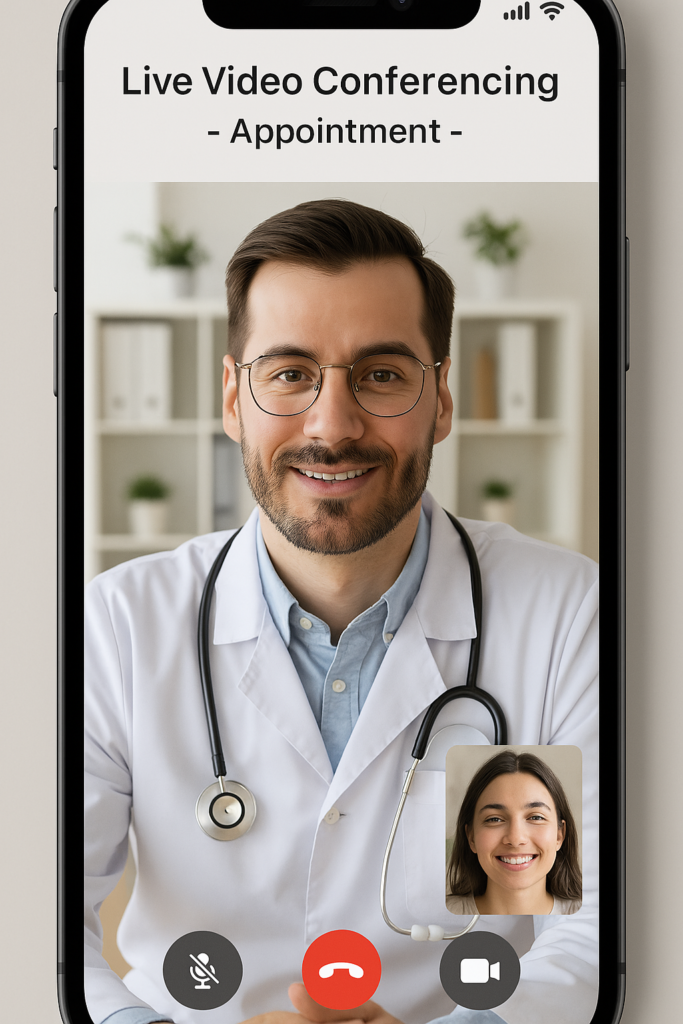 Live video conferencing