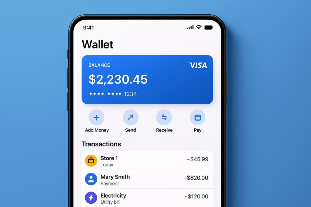Mobile wallet application