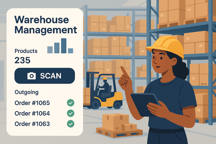Warehouse management app