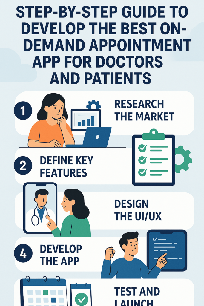 A step-by-step guide to develop the best on-demand appointment app for doctors and patients